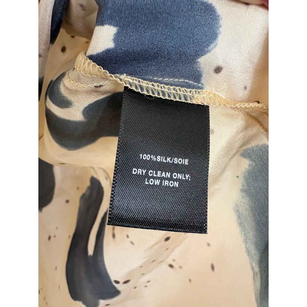 Lafayette 148 Libby Split Neck Printed Blouse Cha… - image 6